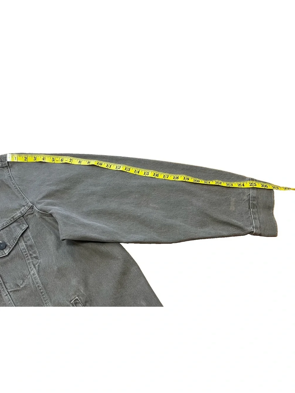 Levi's Fresh Produce Vintage Fit Trucker Jacket Tan Beige XXL NWOT Fade/Flaw